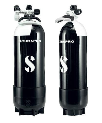Scubapro 15l PTG/Tauchflasche mit Standfuss und Ventil