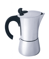BasicNature Edelstahl Espresso Maker 6 Tassen